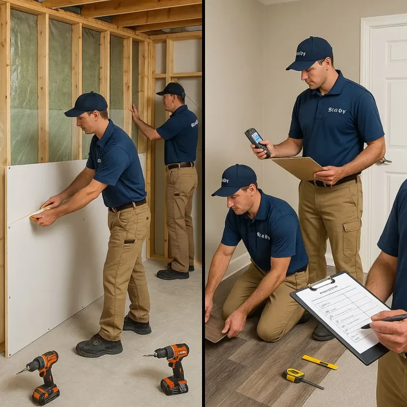 Repairs and Reconstruction process in Salmon Brook, CT